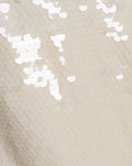 TAZZY SEQUIN BANDEAU TOP CRÈME