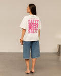 SALTY OVERSIZED TEE CRÈME