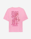 SUMMER PALM OVERSIZED TEE ROZE