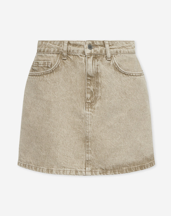 SIERRA DENIM SKIRT BEIGE