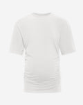 GATHERED SHORT SLEEVE TEE MATERNITY CREAM