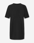 PLEATY DRESS MATERNITY BLACK