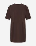 PLEATY DRESS MATERNITY BROWN