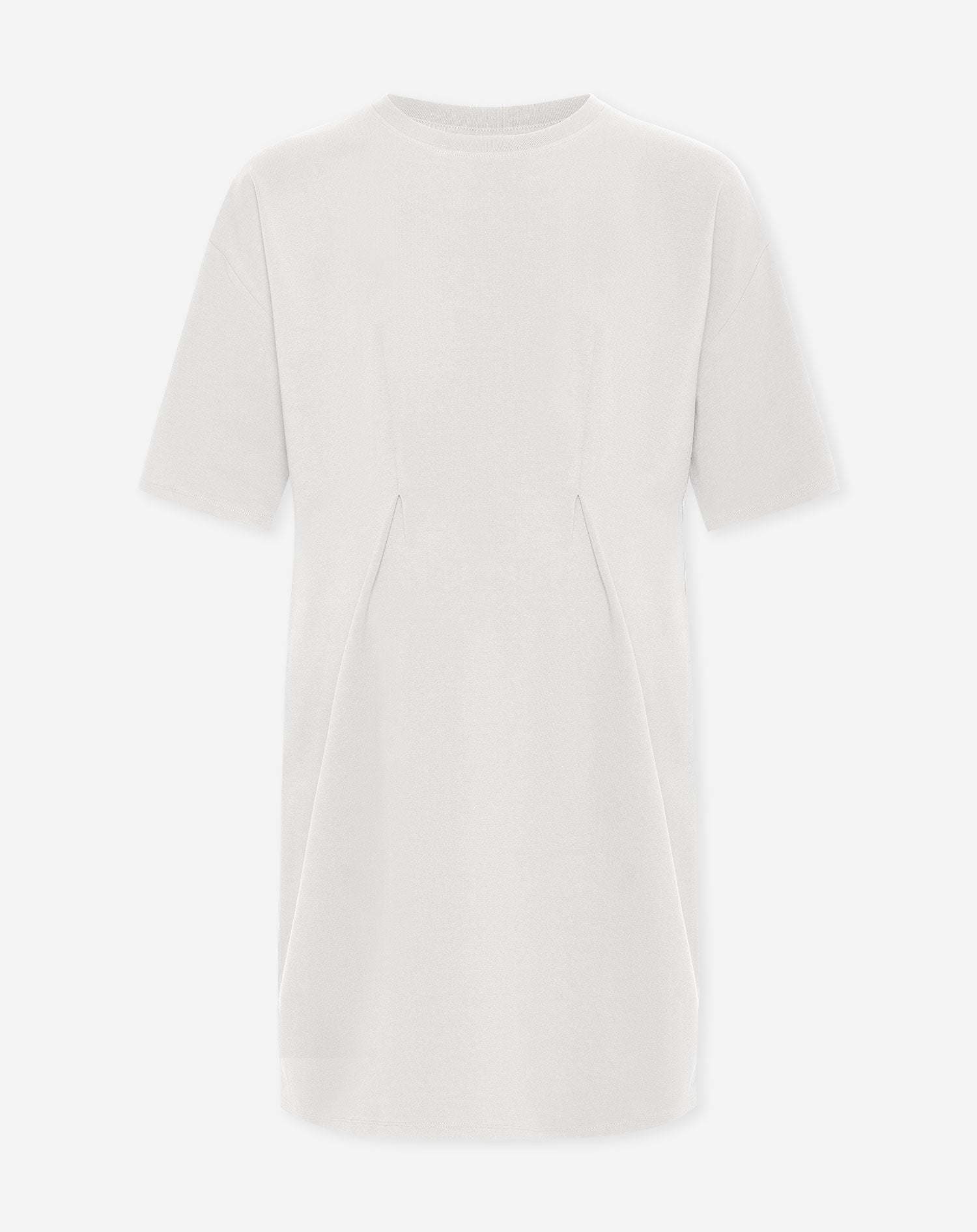 PLEATY DRESS MATERNITY CRÈME
