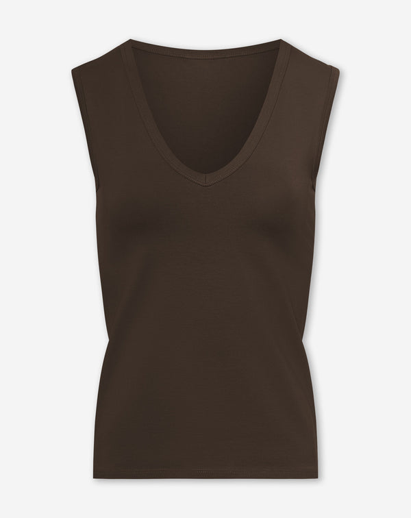 SLEEVELESS VNECK TOP BRUIN