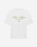 SAINT TROPEZ EMBROIDERY OVERSIZED TEE CRÈME