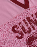 SUNSET LACE SPORTS TEE ROZE