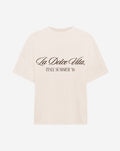 LA DOLCE VITA OVERSIZED TEE BEIGE