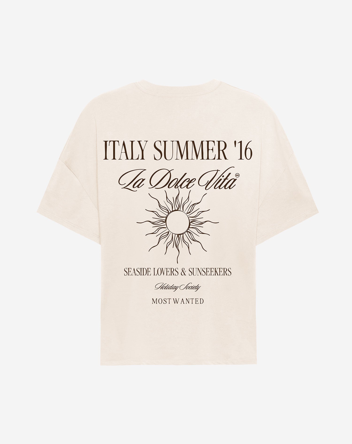 LA DOLCE VITA OVERSIZED TEE BEIGE