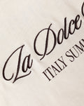 LA DOLCE VITA OVERSIZED TEE BEIGE