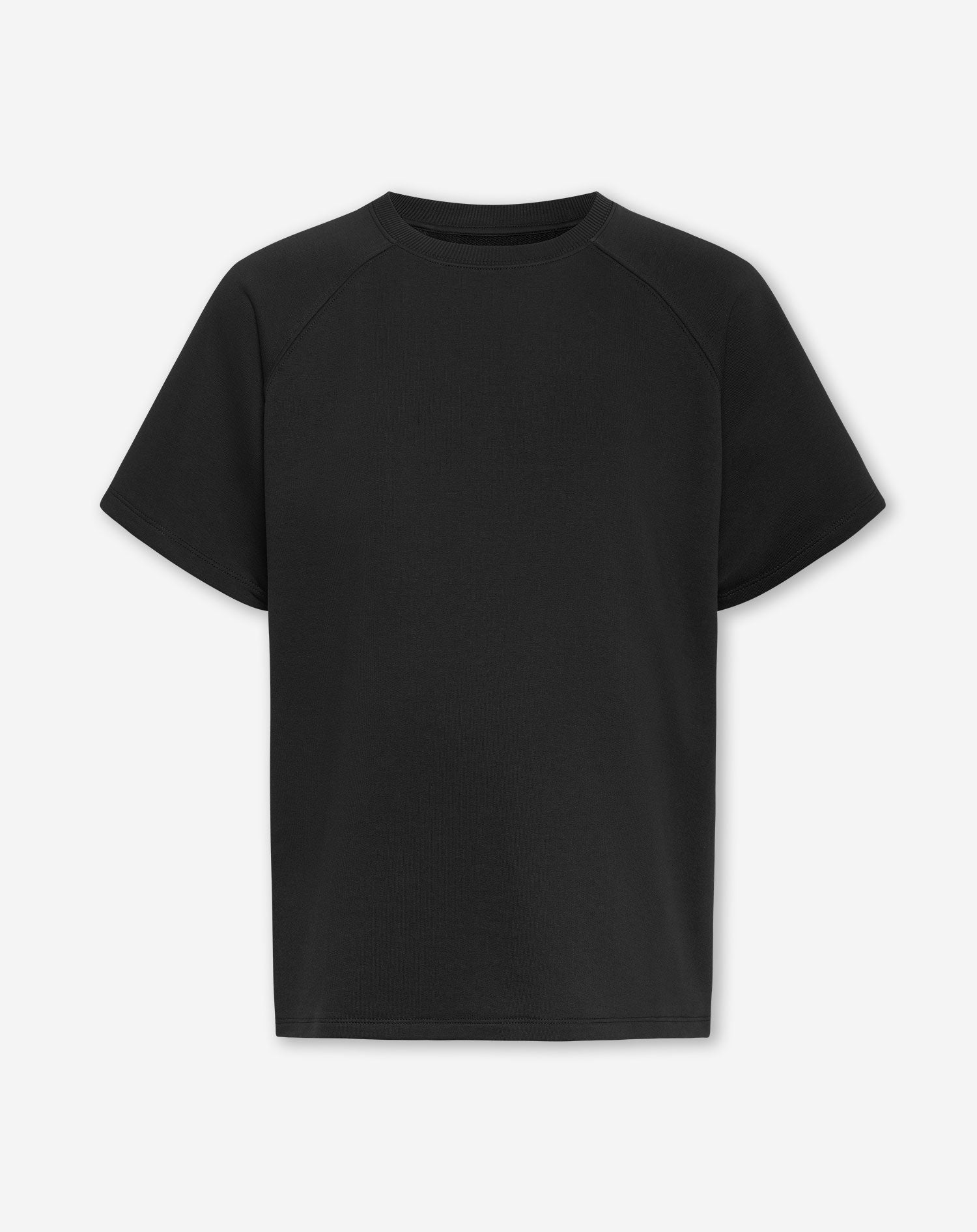 RAGLAN SHORT SLEEVE SWEAT TOP MATERNITY ZWART