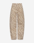 DEER PRINT BARREL LEG BEIGE
