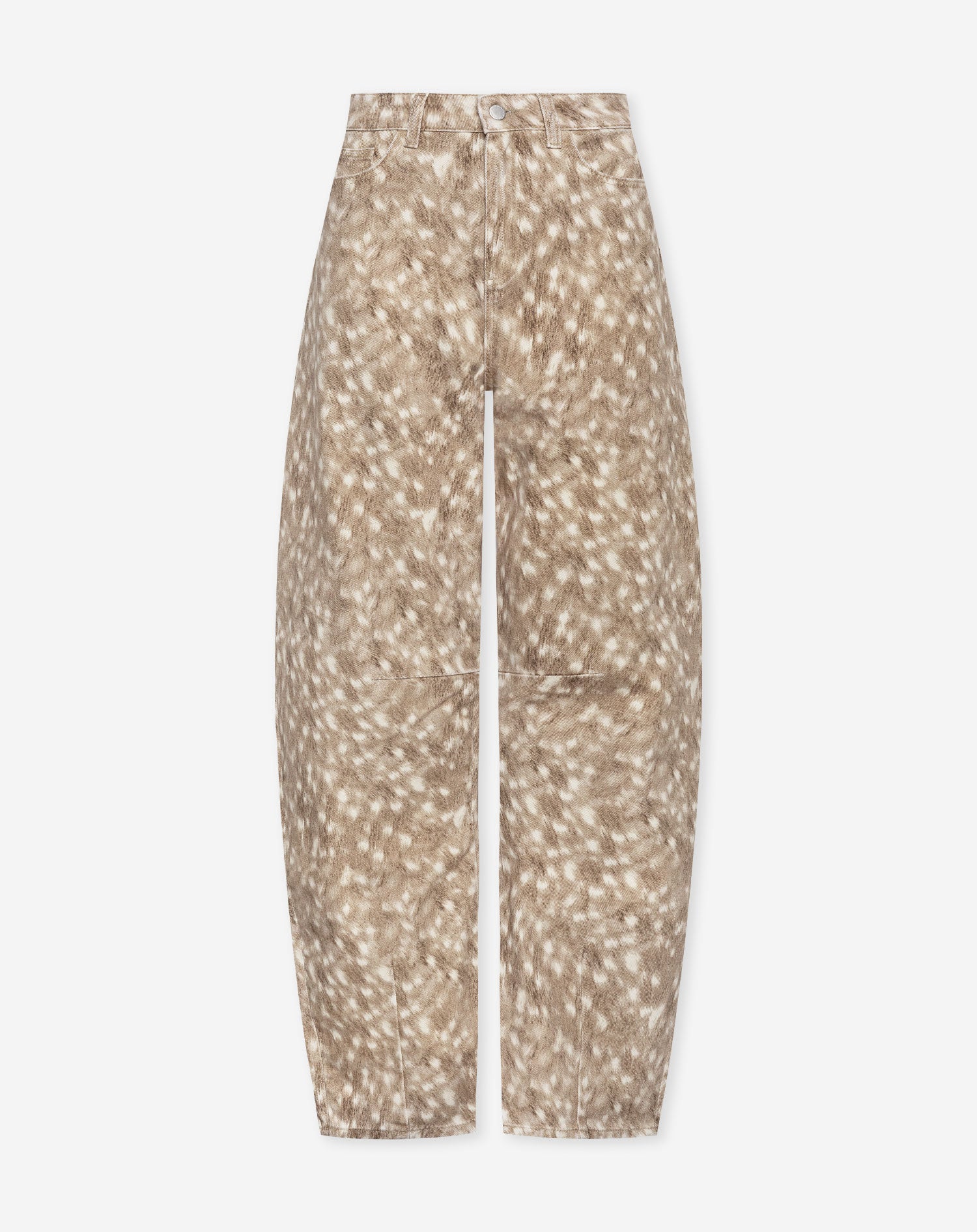 DEER PRINT BARREL LEG BEIGE