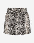 SNAKE DENIM SKIRT CREAM