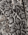 SNAKE DENIM SKIRT CREAM