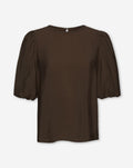 LUX PUFF SLEEVE TOP BRUIN