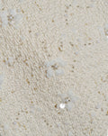 FLOWER SEQUIN BOUCLE BOMBER JACKET CRÈME