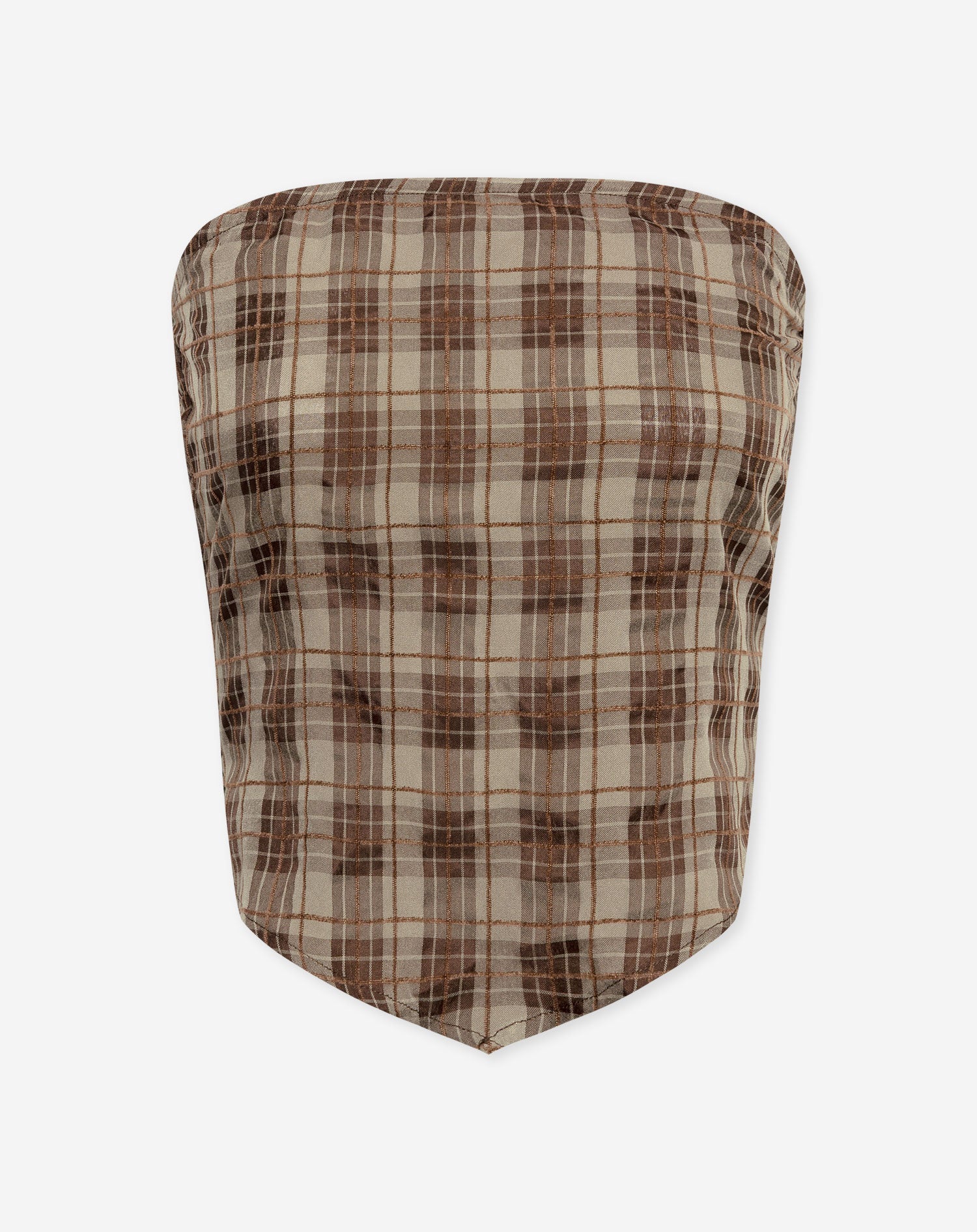 BECKA BADEAU TOP BRUIN CHECK
