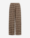 BECKA WIDE LEG PANTS BRUIN CHECK