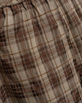BECKA WIDE LEG PANTS BRUIN CHECK