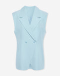 LORNA SLEEVELESS BLAZER BLAUW