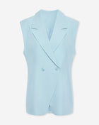 LORNA SLEEVELESS BLAZER BLAUW