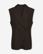LORNA SLEEVELESS BLAZER BRUIN