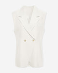 LORNA SLEEVELESS BLAZER CRÈME