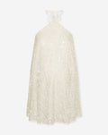 FIORA FLOWER HALTER DRESS MATERNITY CRÈME