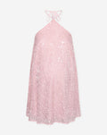 FIORA FLOWER HALTER DRESS MATERNITY ROZE