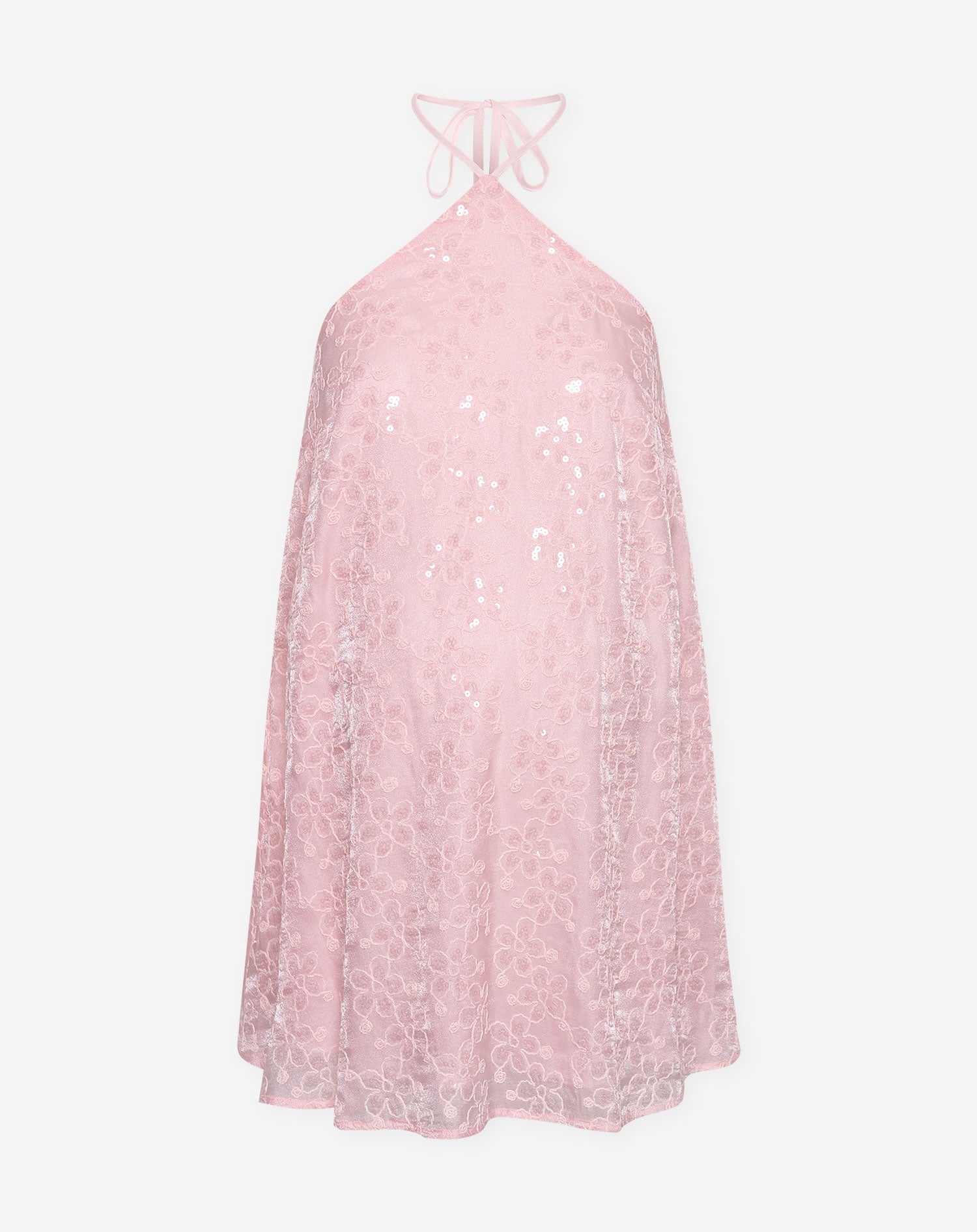 FIORA FLOWER HALTER DRESS MATERNITY ROZE