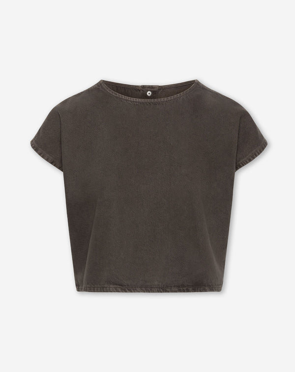 LOTTE  DENIM TOP BRUIN