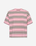 LAINE STRIPED SHORT SLEEVE OVERSIZED TEE LICHTROZE