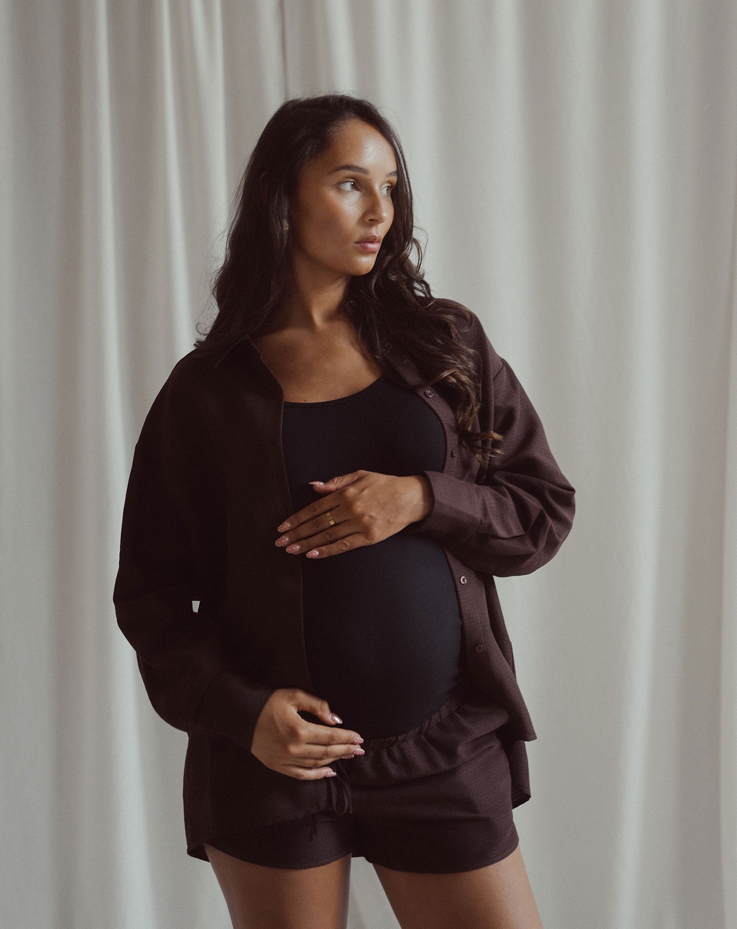 MIKA LONG SLEEVE BLOUSE MATERNITY BRUIN