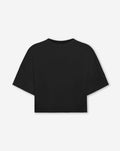 BASIC CROPPED OVERSIZED TEE BLACK