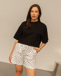 BASIC CROPPED OVERSIZED TEE BLACK