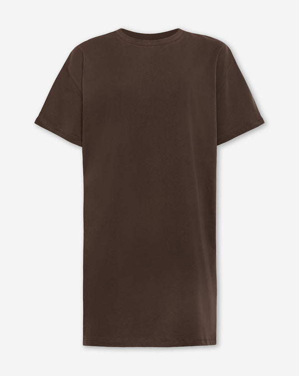 BASIC OVERSIZED TEE DRESS BRUIN