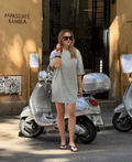 BASIC OVERSIZED TEE DRESS GREY MELANGE