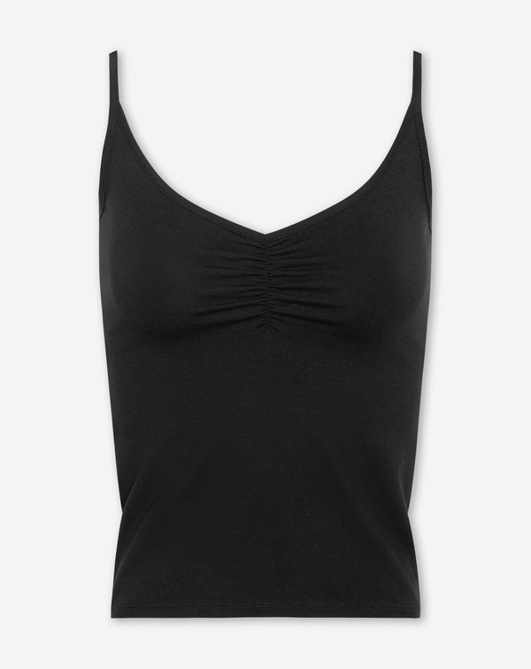 BASIC GATHERING SINGLET ZWART