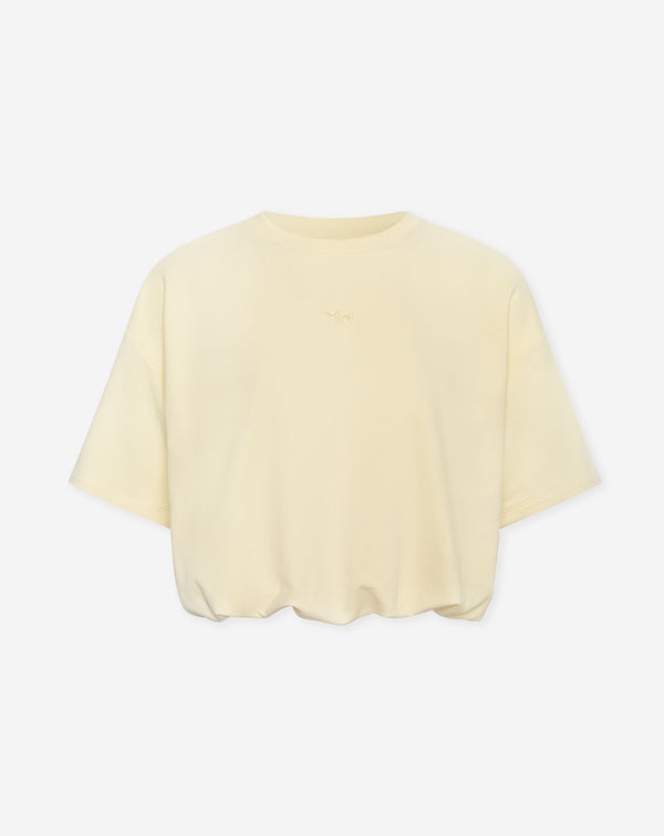 BUBBLE HEM SWEAT TOP BOTERGEEL