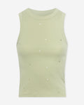 HEART EMBROIDERY SINGLET PISTACHE