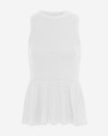 PEPLUM SINGLET CRÈME