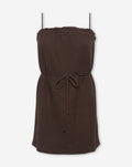 MOUSSELINE SHORT STRAP DRESS BRUIN