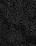 CHRISTIE CROCHET MATERNITY DRESS ZWART