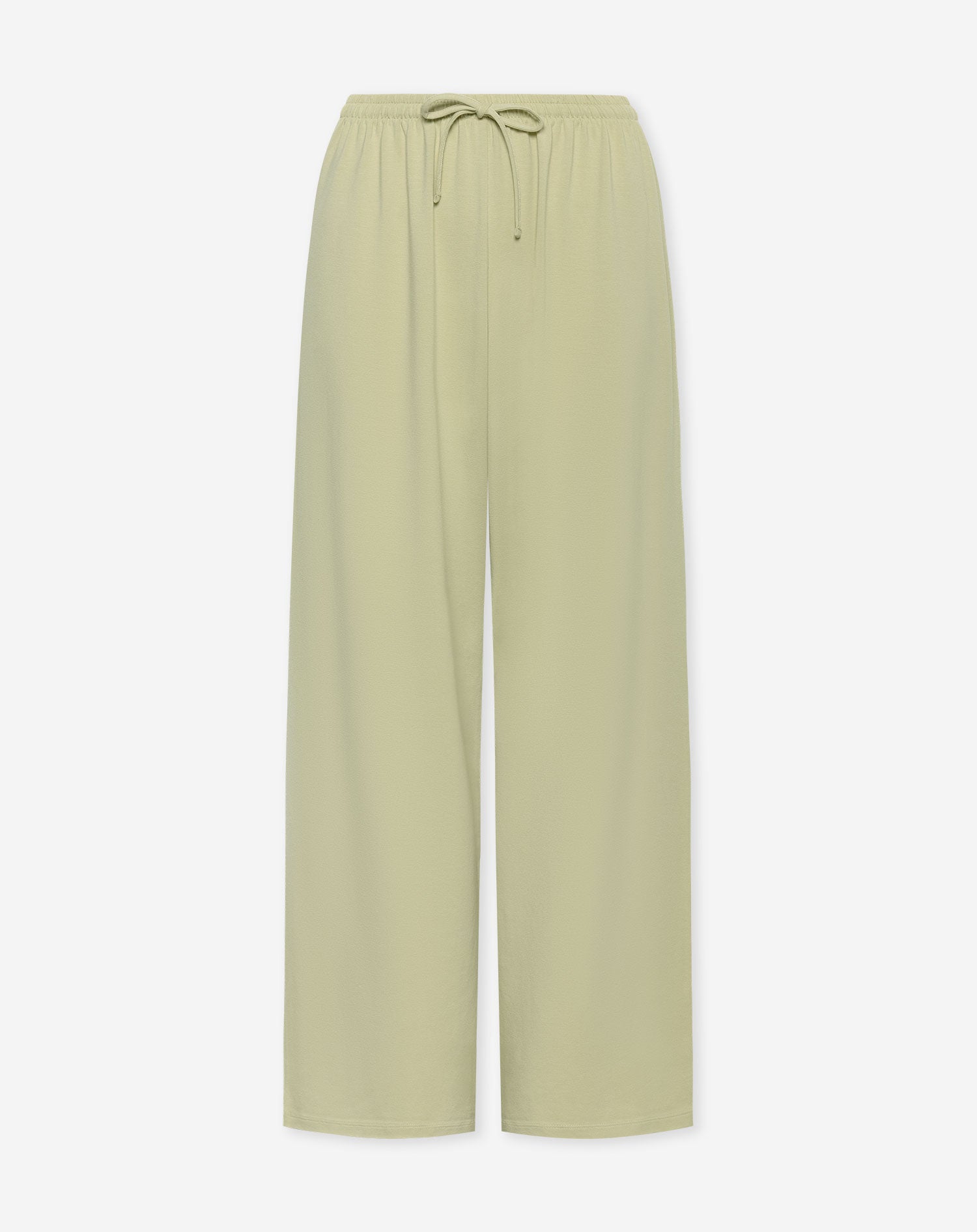 WIDE LEG COMFY PANTS  PISTACHE