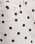 POLKA DOT WIDE LEG JEANS WIT