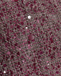 RIKA SEQUIN BOUCLE BOMBER CHERRY
