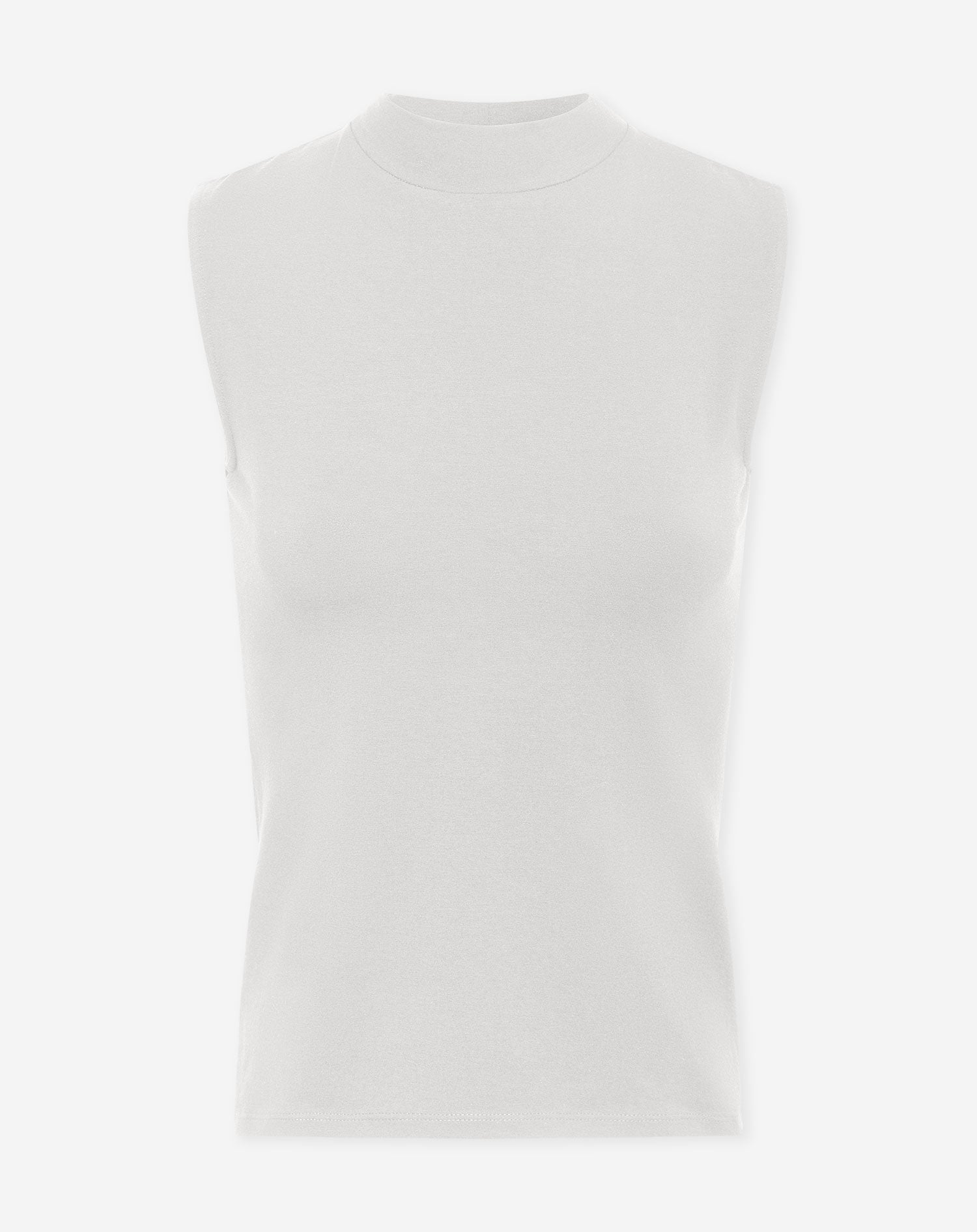 FUNNEL NECK TANKTOP CRÈME