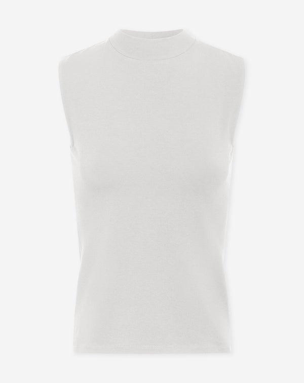 FUNNEL NECK TANKTOP CRÈME