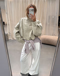 STEVIE WIDE LEG PANTALON TALL CRÈME